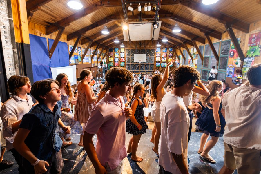 A photograph from the residency at Camp Kingswood, Bridgton, Maine