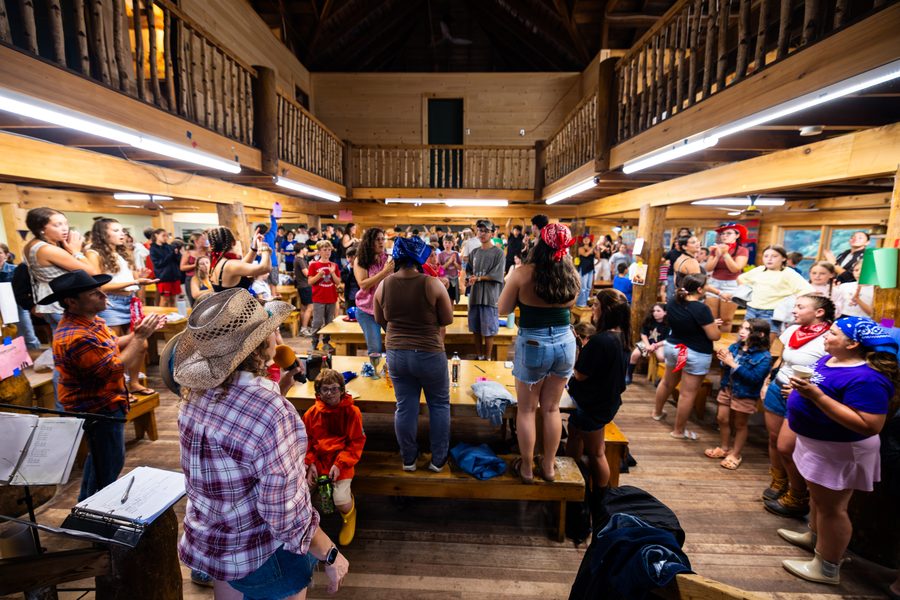 A photograph from the residency at Camp Kingswood, Bridgton, Maine